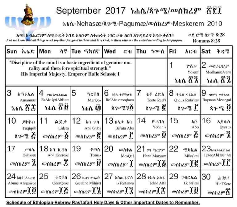 Free PDF Book Rastafari Groundation Calendar Compilation 20172018