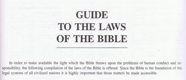 GUIDE TO THE LAWS OF THE BIBLE